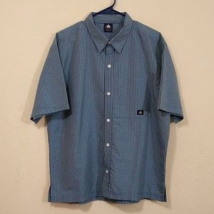 Nike ACG Short-sleeve Button-down - Blue/White - L